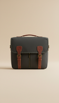 Deep Coal Slimline Commuter Satchel