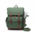 Zorro Laptop Bag Green Canvas Backpack