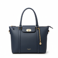 Zorro Laptop Bag Navy Gold Hardware Tote