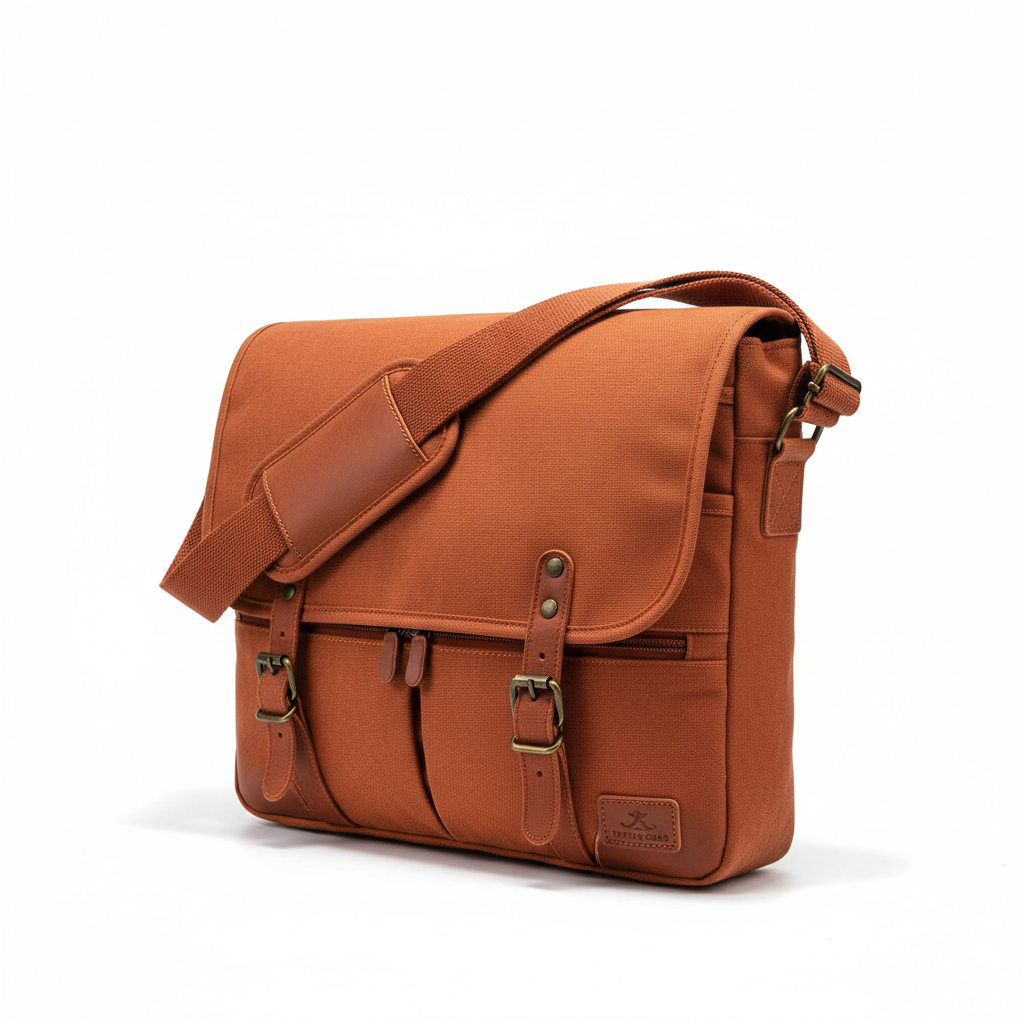 Zorro Laptop Bag Rust Orange Messenger