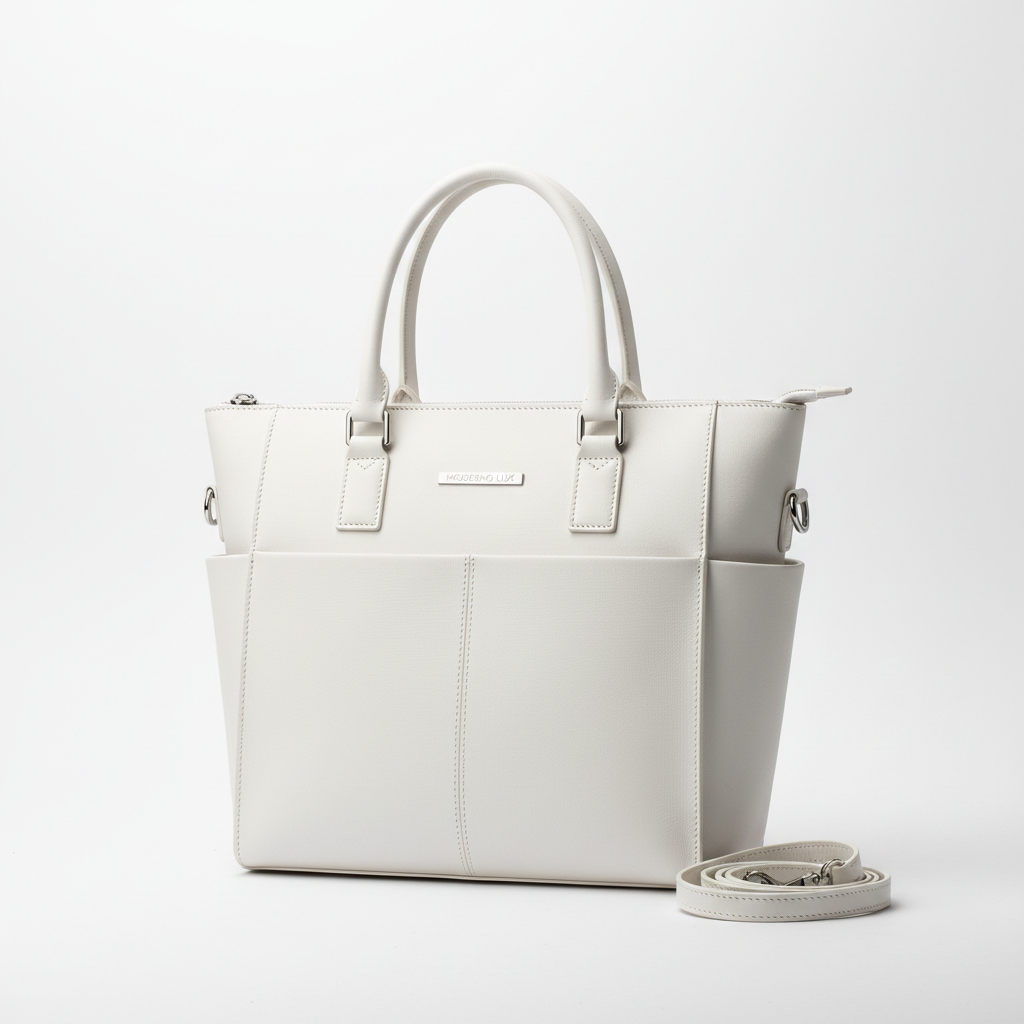 Zorro Laptop Bag White Tote