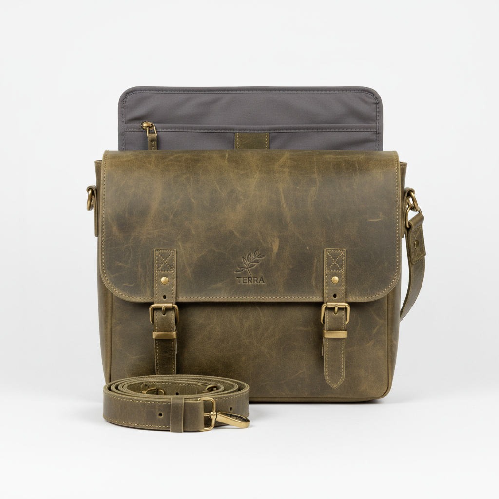 Zorro Laptop Bag Olive Messenger