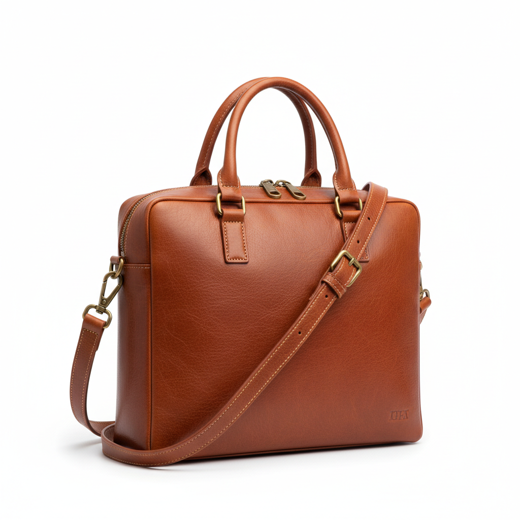 Zorro Laptop Bag Cognac Shoulder